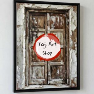 Lamu old town door handpainted abstract wall art painting