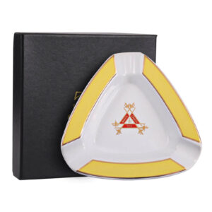 Montecristo Luxury Ceramic Cigar Ashtray for 3 Cigars
