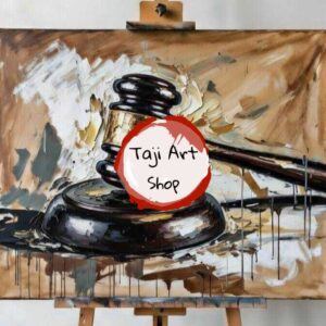 Verdict in Motion handpainted abstract wall art painting