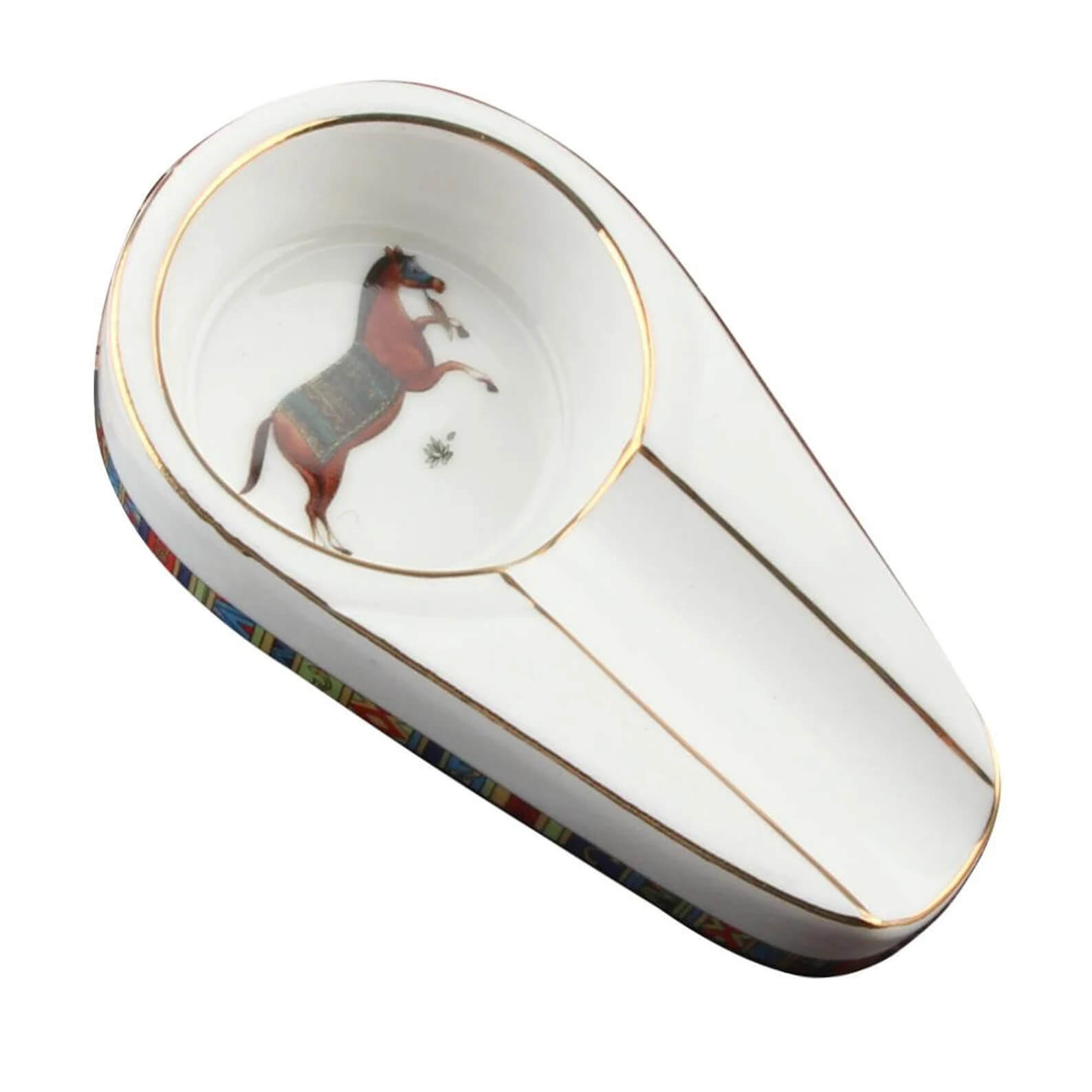 Portable Mini Single Cigar Ceramic Ashtray - Image 2